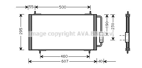 AVA QUALITY COOLING Конденсатор, кондиционер AU5147